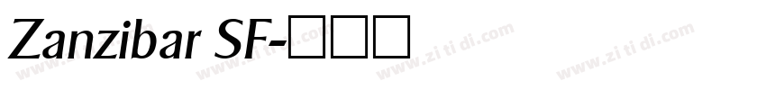 Zanzibar SF字体转换